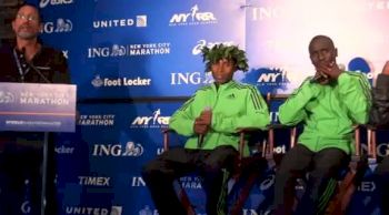 Geoffrey Mutai talks about the World Record after ING NYC Marathon 2011