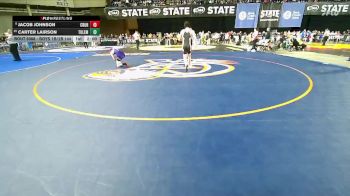 Boys 1B/2B 144 Champ. Round 1 - Carter Lairson, Toledo vs Jacob Johnson, Columbia Burbank