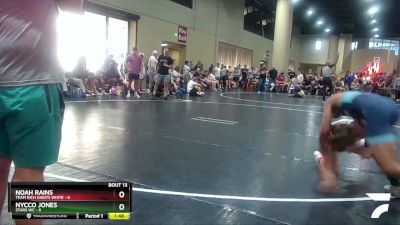 120 lbs Round 1 (32 Team) - Noah Rains, Team Rich Habits White vs Nycco Jones, Stars WC