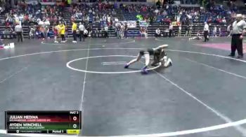 74 lbs Cons. Semi - Ayden Winchell, Callan Wrestling Academy vs Julian Medina, Bolingbrook Junior Raiders WC