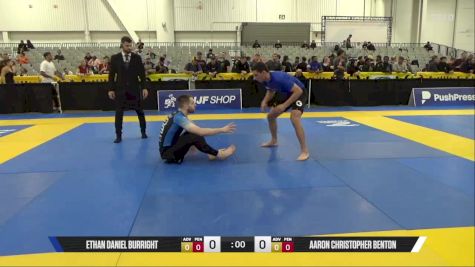 Aaron Christopher Benton vs Ethan Daniel Burright 2025 World IBJJF Jiu-Jitsu No-Gi Championship