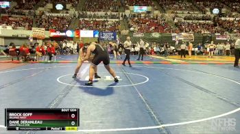 AA - 285 lbs Cons. Round 1 - Brock Goff, Billings West vs Dane Deranleau, Great Falls CMR