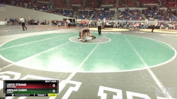 6A-150 lbs Cons. Round 2 - Jayce Strand, Westview vs Arfaan Karim, Sunset