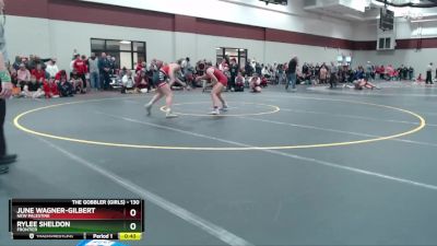 130 lbs Quarterfinal - June Wagner-Gilbert, New Palestine vs Rylee Sheldon, Frontier