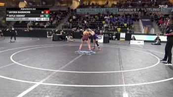 124 lbs Champ. Round 1 - Jayden Bazemore, Gannon University vs Jayla Oberst, Albion