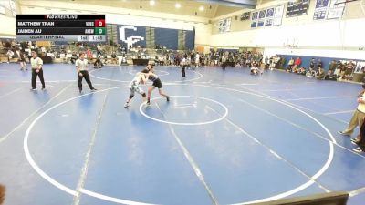 132 lbs Quarterfinal - Jaiden Au, Anaheim High School Wrestling vs Matthew Tran, Villa Park High School