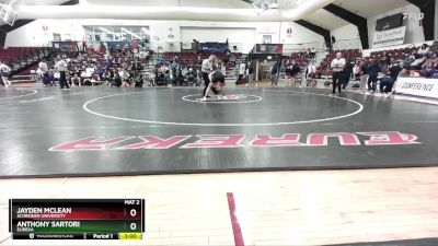 165 lbs Cons. Semi - Anthony Sartori, Eureka vs Jayden McLean, Schreiner University