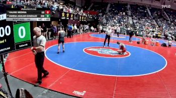 140 lbs Cons. Round 2 - Vanesa Aguliar-Gonzalez, Collins Hill vs Valrie Medina, Lowndes HS