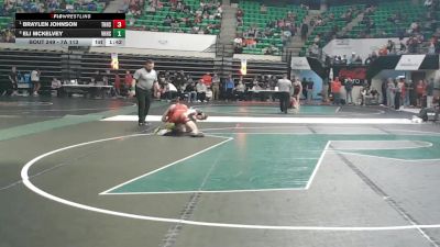 7A 113 lbs Quarterfinal - Braylen Johnson, Thompson HS vs Eli Mckelvey, Vestavia Hills