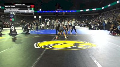 132 lbs Consi Of 8 #1 - Aaron Silva, Corona Del Mar (SS) vs Cael Humphrey, Sultana (SS)