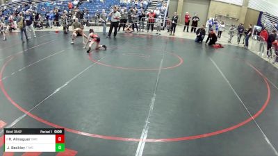 12U Boys - 82 lbs Cons. Semis - Jackson Beckley, Team Tulsa Wrestling Club vs Ricky Almaguer, Victory Wrestling-Central WA