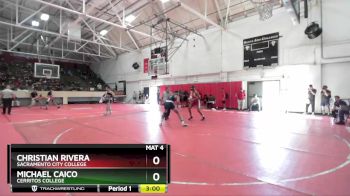 149 lbs Champ. Round 2 - Michael Caico, Cerritos College vs Christian Rivera, Sacramento City College