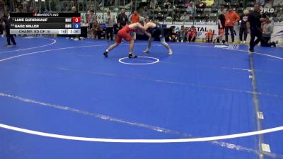157 lbs Champ. Rd Of 16 - Lane Gudenkauf, Mission Athletics vs Gage Miller, Immortal Athletics Wrestling Club