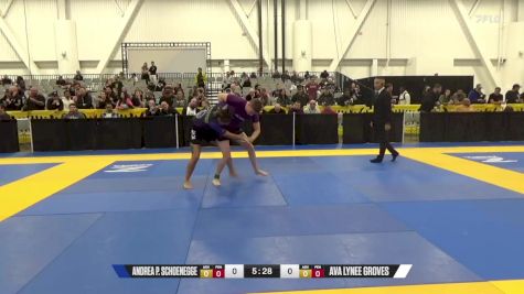 Ava Lynee Groves vs Andrea P. Schoenegge 2024 World IBJJF Jiu-Jitsu No-Gi Championship