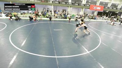 Junior Boys - 132 lbs Cons. Round 6 - Richard Rogers, Franklin Central Wrestling Club vs Anthony Nichols, Edina Wrestling Association