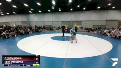 144 lbs Round 3 (6 Team) - Phylicia Sudario, California Blue vs NORA GARBUZOVAS, Georgia