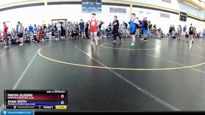 250 lbs Semifinal - Maysn Glesing, Dragon Wrestling Club vs Evan Smith, Franklin Wrestling Club