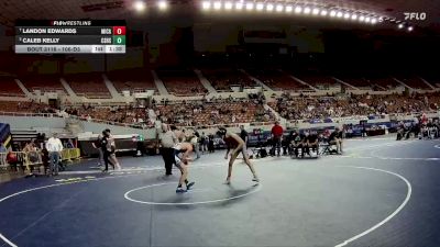 106-D3 Quarterfinal - Landon Edwards, Mica Mountain High School vs Caleb Kelly, Cactus Shadows High School