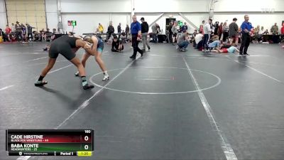 160 lbs Round 3 (8 Team) - Baba Konte, Headhunters vs Cade Hirstine, Black Fox Wrestling