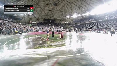 Girls 1B/2B/1A 135 Cons. Round 2 - Skyler Olson, Cle Elum-Roslyn (Girls) vs Victoria Garcia, Wapato (Girls)