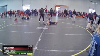 55 lbs Cons. Semi - Mason Hetler, Ninety Six Wrestling vs Beau Patton, JET