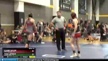 155 lbs Placement - Tiani Lemieux, Badger Girls vs Claire Sallee, Missouri Gold