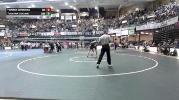 120 lbs Cons. Round 1 - Sarah Christian, Hill City HS vs Alayna Collins, Cherryvale HS