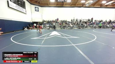 184 lbs Quarterfinal - Lars Michaelson, Stanford University vs Frankie Stevenson, Victor Valley College