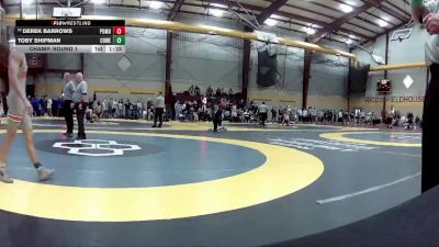 144 lbs Champ. Round 1 - Toby Shipman, Coweta vs Derek Barrows, Pomona