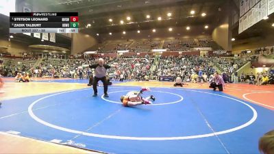 58 lbs Semifinal - Stetson Leonard, Mountain View Stingers Wrestling vs Zadik Talburt, Honey Badger Wrestling Club