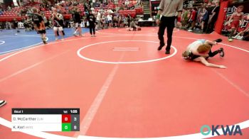 64 lbs Rr Rnd 1 - Daxon McCarther, Clinton Youth Wrestling vs Kasen Karl, Untouchables 14U