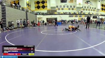 106 lbs Cons. Round 2 - David Bowman, Monrovia Youth Wrestling Club vs William Church, Indiana