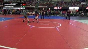 137 lbs Cons. Round 2 - Shayanna Gift, Montana Disciples vs Evelynn Bohrman, Bozeman Wrestling Club