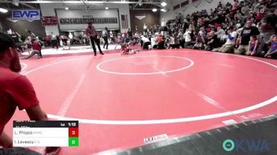 51-55 lbs Semifinal - Lennon Phipps, Hilldale Youth Wrestling Club vs Isabella Levescy, F-5 Grappling