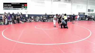 139 lbs Round Robin 1 - Cody Davis, Front Royal - HS vs Elijiah Adams, Ckwa - Hs