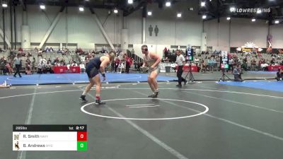 285 lbs Rd Of 16 - Riley Smith, Navy vs Brian Andrews, Wyoming