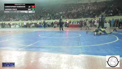 118 lbs Round Of 128 - Christopher Roberson, Jay Junior High vs Andrew Price, Sand Springs Jr High