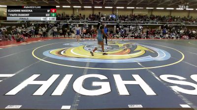 185 lbs Final - Claudine Masoka, North Providence vs Faith Dumont, Scituate