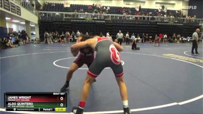 149 lbs 1st Place Match - Aldo Quintero, Mt. San Antonio College vs James Wright, Fresno City College