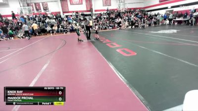 65-70 lbs Cons. Round 2 - Knox Ray, Odessa Youth Wrestling vs Maddox Prchal, Team Central