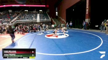 102 lbs Semifinal - Xabi Hellman, Wyoming Unattached vs Evan Propes, Eastside United Wrestling Club