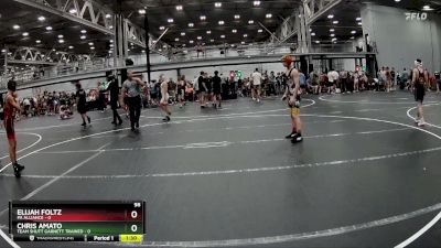 98 lbs Round 6 (8 Team) - Chris Amato, Team Shutt Garnett Trained vs Elijah Foltz, PA Alliance