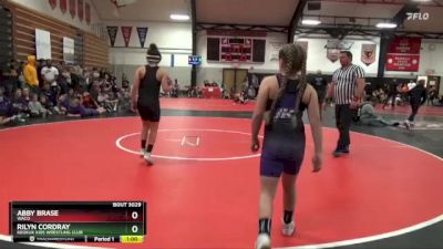 Round 2 - Abby Brase, Waco vs Rilyn Cordray, Keokuk Kids Wrestling Club