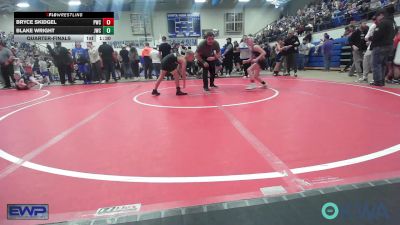 85 lbs Quarterfinal - Bryce Skidgel, Pawnee Wrestling Club vs Blake Wright, Jay Wrestling Club