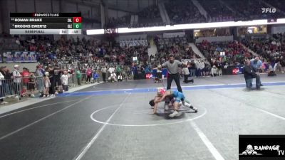 61 lbs Semifinal - Brooks Ewertz, Clearwater vs Roman Brake, Salina