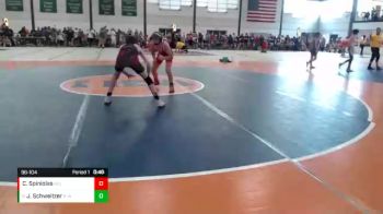 96-104 lbs Quarterfinal - Jack Schweitzer, Bloomington vs Camden Spiniolas, Relentless