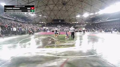 Girls 1B/2B/1A 110 Champ. Round 2 - Ximena Arriaga, Warden (Girls) vs Lillianna Galeana, Forks (Girls)