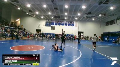 67 lbs Cons. Semi - Tucker Twibell, Touch Of Gold Wrestling Club vs Corbin Renz, Douglas WC