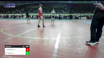 200 lbs Quarterfinal - LOGAN COTTER, Hinton Comets vs Robert Young, Edmond North