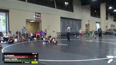 65 lbs 2nd Wrestleback (16 Team) - AJ Rogers, North Desoto Wrestling Academy vs Reese Carter, Williamson County WC